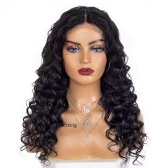 2 Pcs Black Wavy Curly Wig For Women