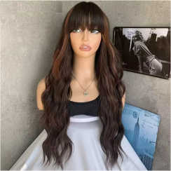 Womens Natural Wave Curly Wig