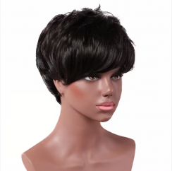 3 Pcs Womens Natural Short Bangs Wig