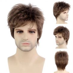 3 Pcs Mens Fashion Short Hair Wigs