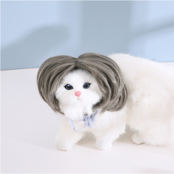 6 Packs Casual Nylon Fiber Solid Color Pet Wig