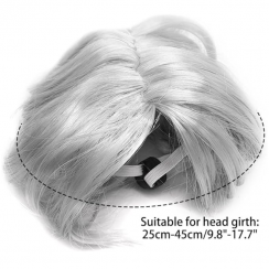 10 Packs Silver Pet Adjustable Funny Cosplay Headwear Wigs for Christmas Holiday Parties