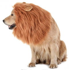 18 Packs Realistic Funny Lion Mane Costumes for Medium to Large Sized Dogs